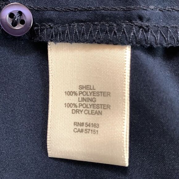 ELIZA J  Jumpsuit Cap Sleeve Wide Leg pockets back zip closure navy women size 4 - Picture 8 of 16